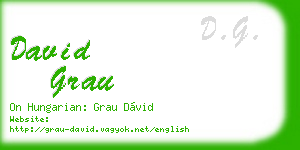 david grau business card